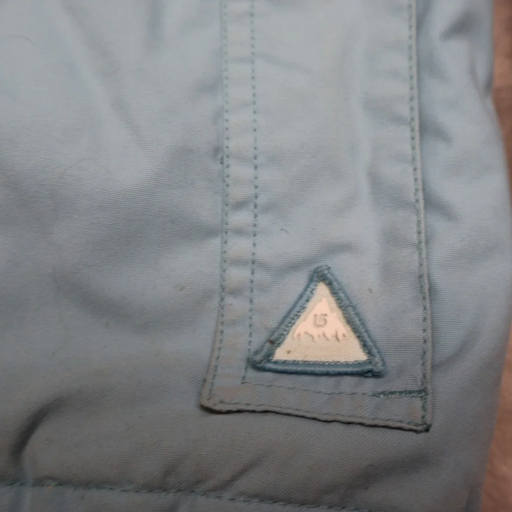 Burton Jacket Mens Large Blue Dryride Waterproof Snow Outdoor Rain Pit Zip VTG